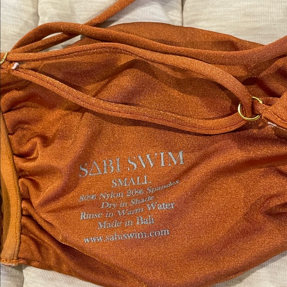 Sabi Swimwear Sicily Top in Rust - Picture 3 of 3